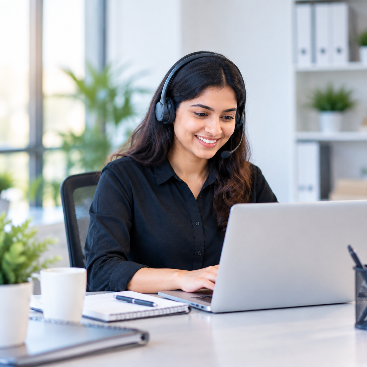 Home care agency back office support team helping with billing and operations